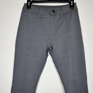 American Giant The Ponte Dress Pant Bootcut Size 6 Gray Stretch Pull On USA NWOT